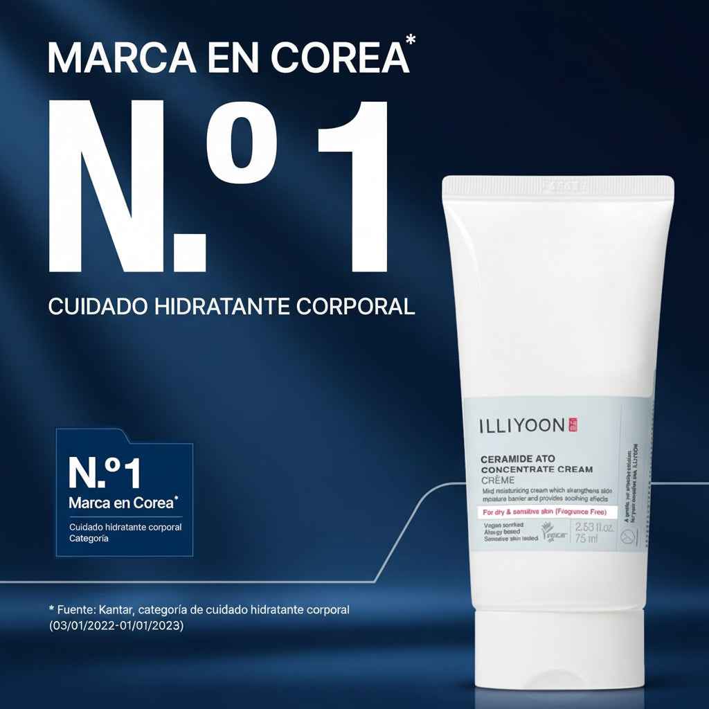 ILLIYOON Ceramida Ato Crema Concentrada 75ml - Hidratación Intensiva