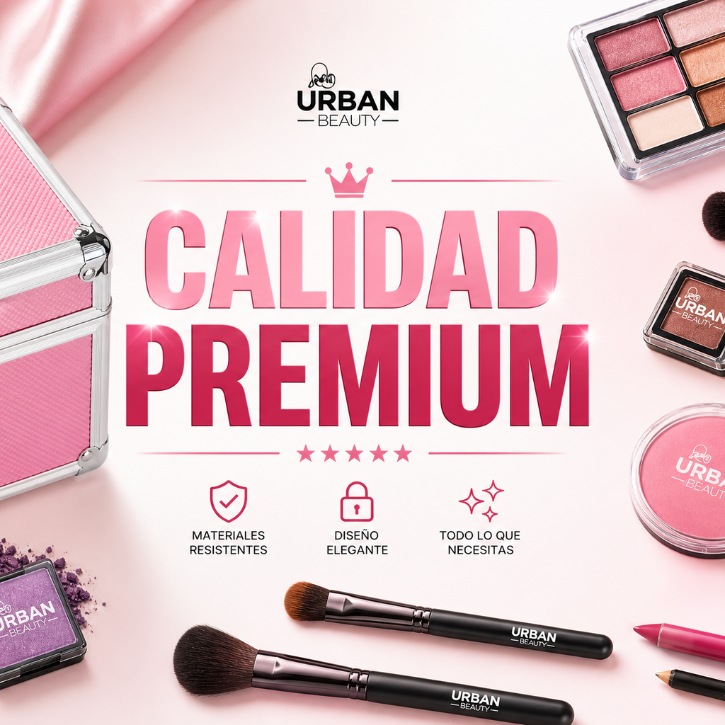 LOVE URBAN BEAUTY - Maletín de Maquillaje Profesional 82 Piezas
