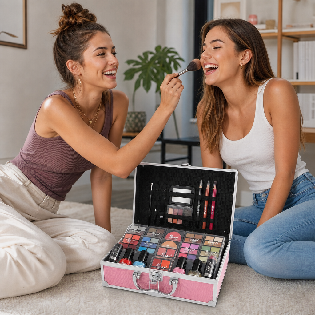 LOVE URBAN BEAUTY - Maletín de Maquillaje Profesional 82 Piezas