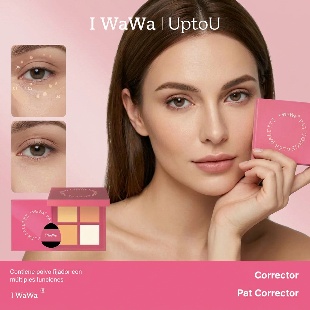 Paleta Correctora de Color 4 Tonos - Cobertura Profesional I Wawa