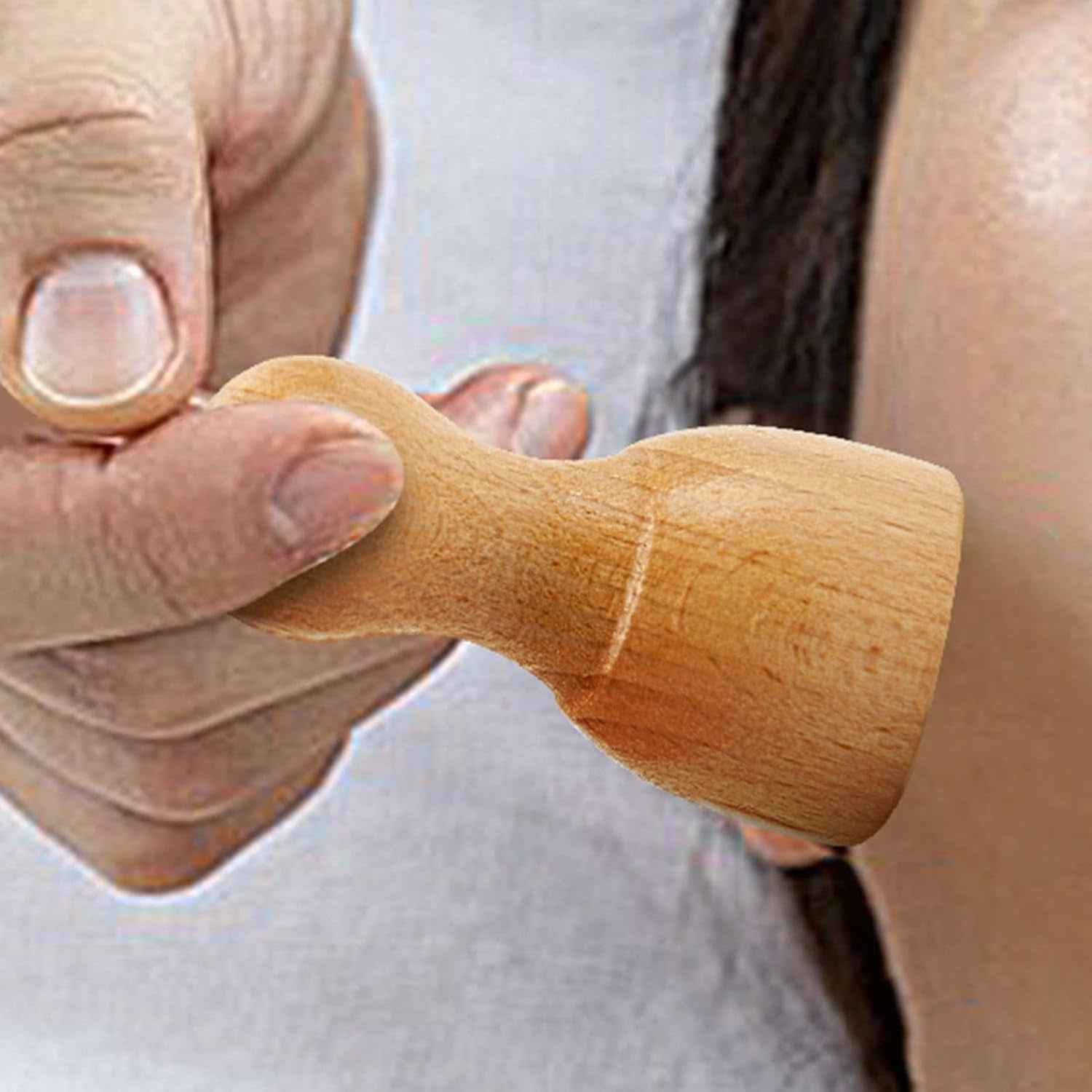 Vaso de Masaje Facial Gua Sha de Madera - Herramienta Anti-Arrugas